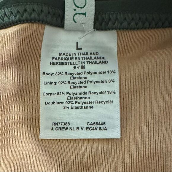 NWT J. Crew High-Rise Cheeky Bikini Bottom in Safari Size L - Picture 9 of 12